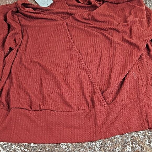 Nwt bloomchic dusty rose waffle knit top 22 - Picture 4 of 6